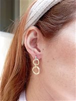 Ohrringe Marco Bicego Dame Jaipur Link in Gelbgold Diamante 0.08 Ct OB1759-B - OB1759-B